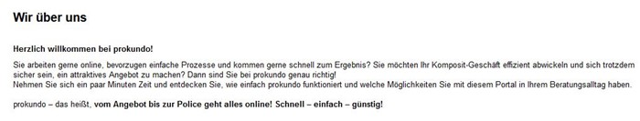 Prokundo über uns