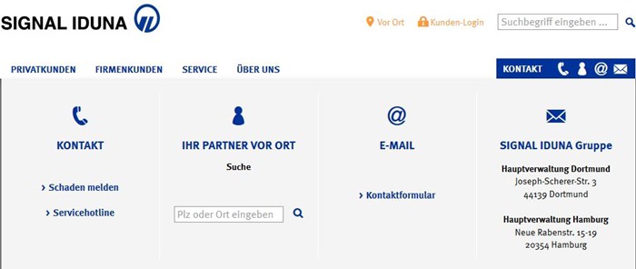 Signal Iduna Kontakt