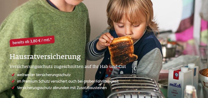 Ergo Hausratversicherung startseite