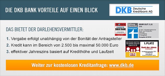 Kredit Erfahrungen zu DKB Bank