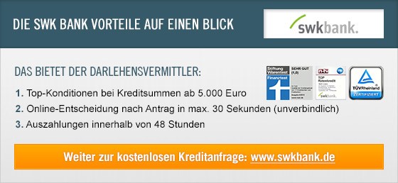 Kredit Erfahrungen zu SWK Bank