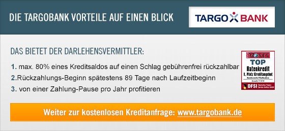 Kredit Erfahrungen zu Targobank