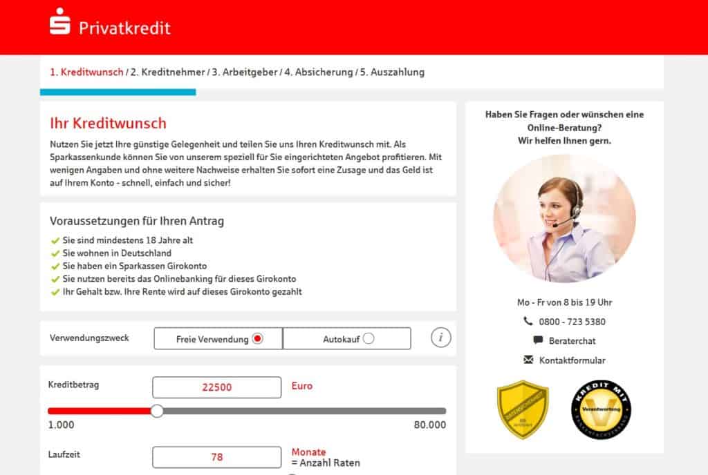 Sparkasse Kredit Höhe