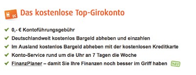 Norisbank Giro für Dispo