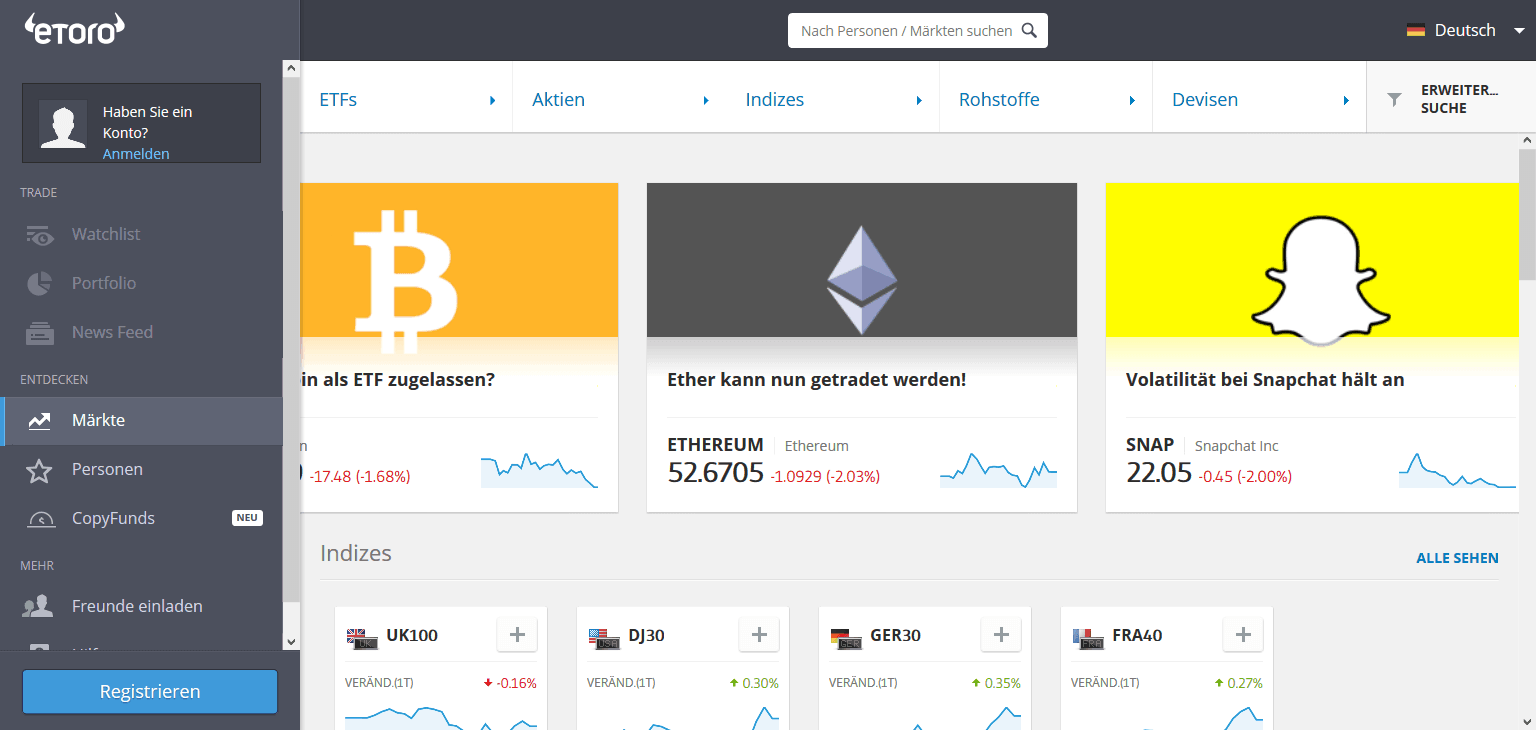 eToro Trading