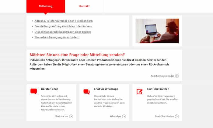 Der Support der Sparkasse Berlin