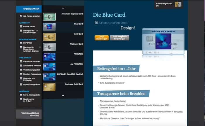 American Express Card Blue Erfahrungen