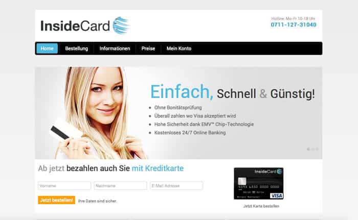 InsideCard Prepaid Erfahrungen