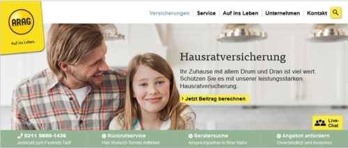 arag hausratversicherung fahrrad