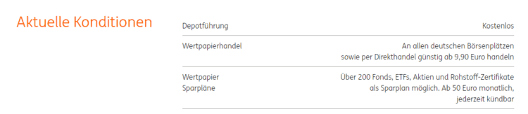 Das Wertpapierdepot Der Ing Diba Der Online Broker Im Test