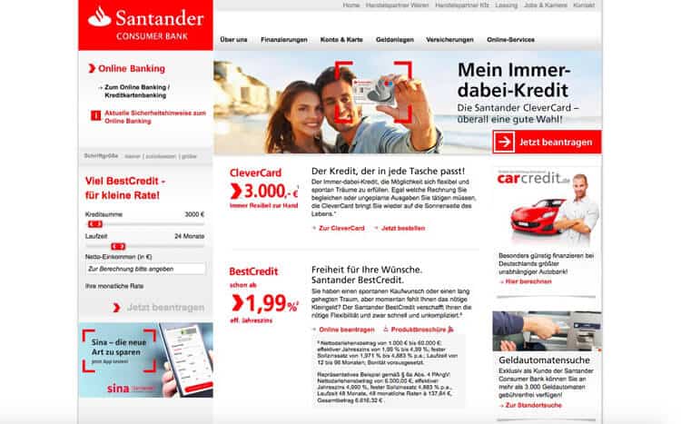 Santander Kredit Erfahrungen