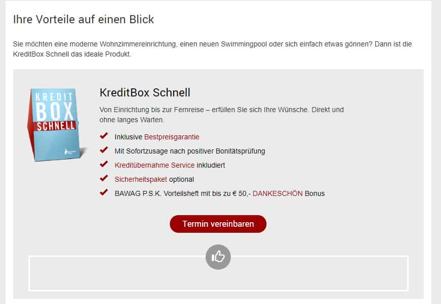 KreditBox Schnell