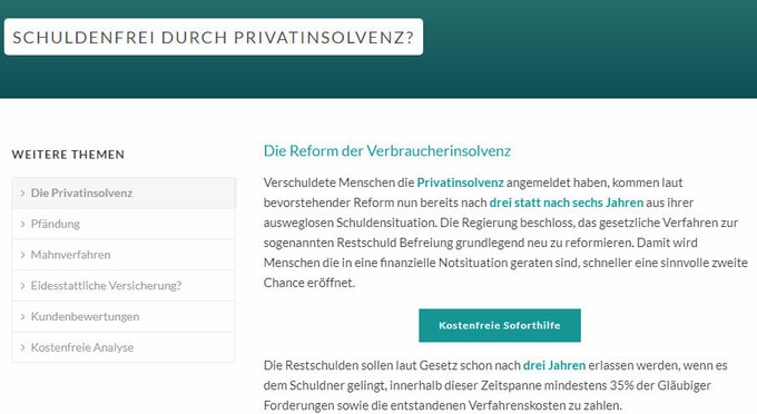 Privatinsolvenz