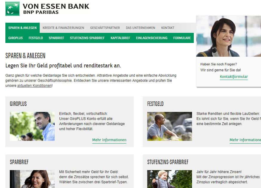 VON ESSEN Bankprodukte