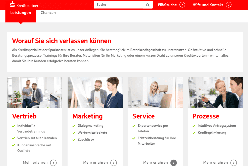 Sparkasse Kreditpartner Leistungen