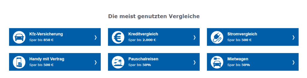 Neben dem Kreditvergleich existieren noch weitere Vergleichsrechner.