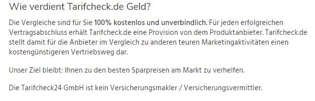 Wie verdient Tarifcheck.de Geld? (Quelle: Tarifcheck.de)