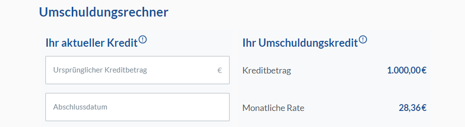 Eine Hilfe für eine Kreditumschuldung wird von der LIGA Bank angeboten