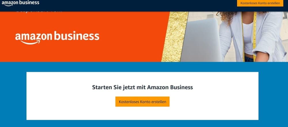 Amazon Business Webseite