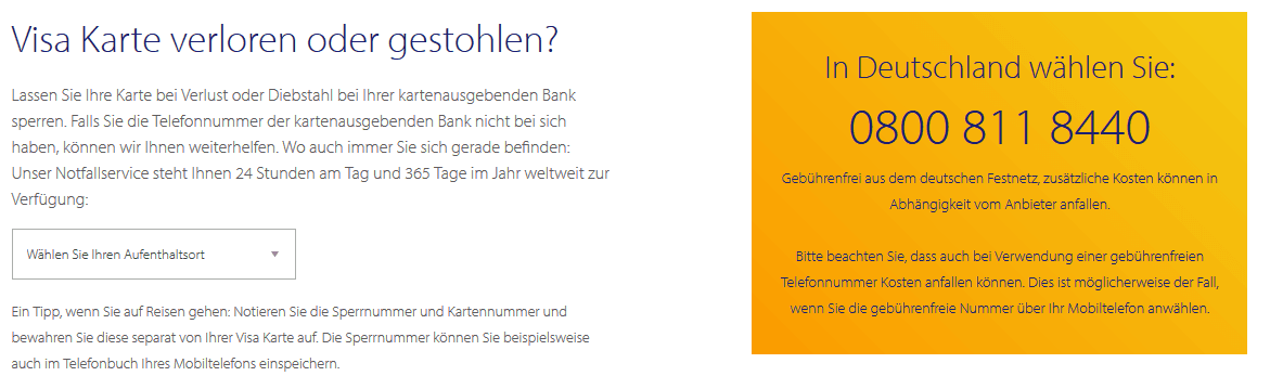 visa-verloren